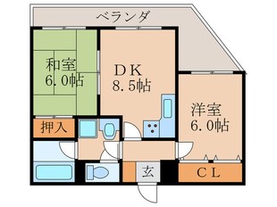 リーブル ショーザンの物件間取画像